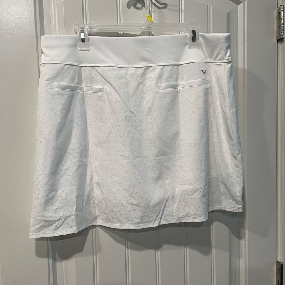 NWT White Callaway Golf Skirt XL